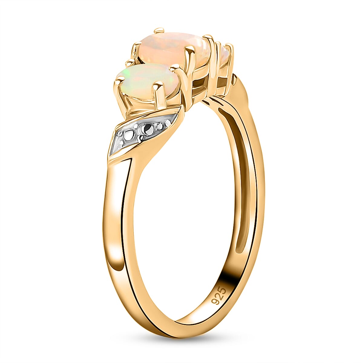 Ethiopian Welo Opal Ring in Sterling Silver