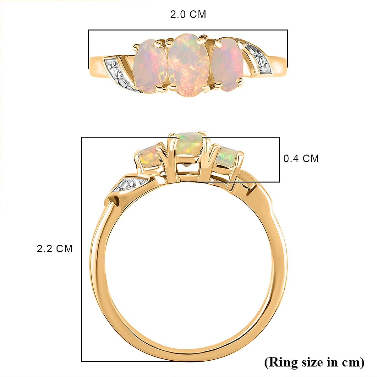 Ethiopian Welo Opal Ring in Sterling Silver