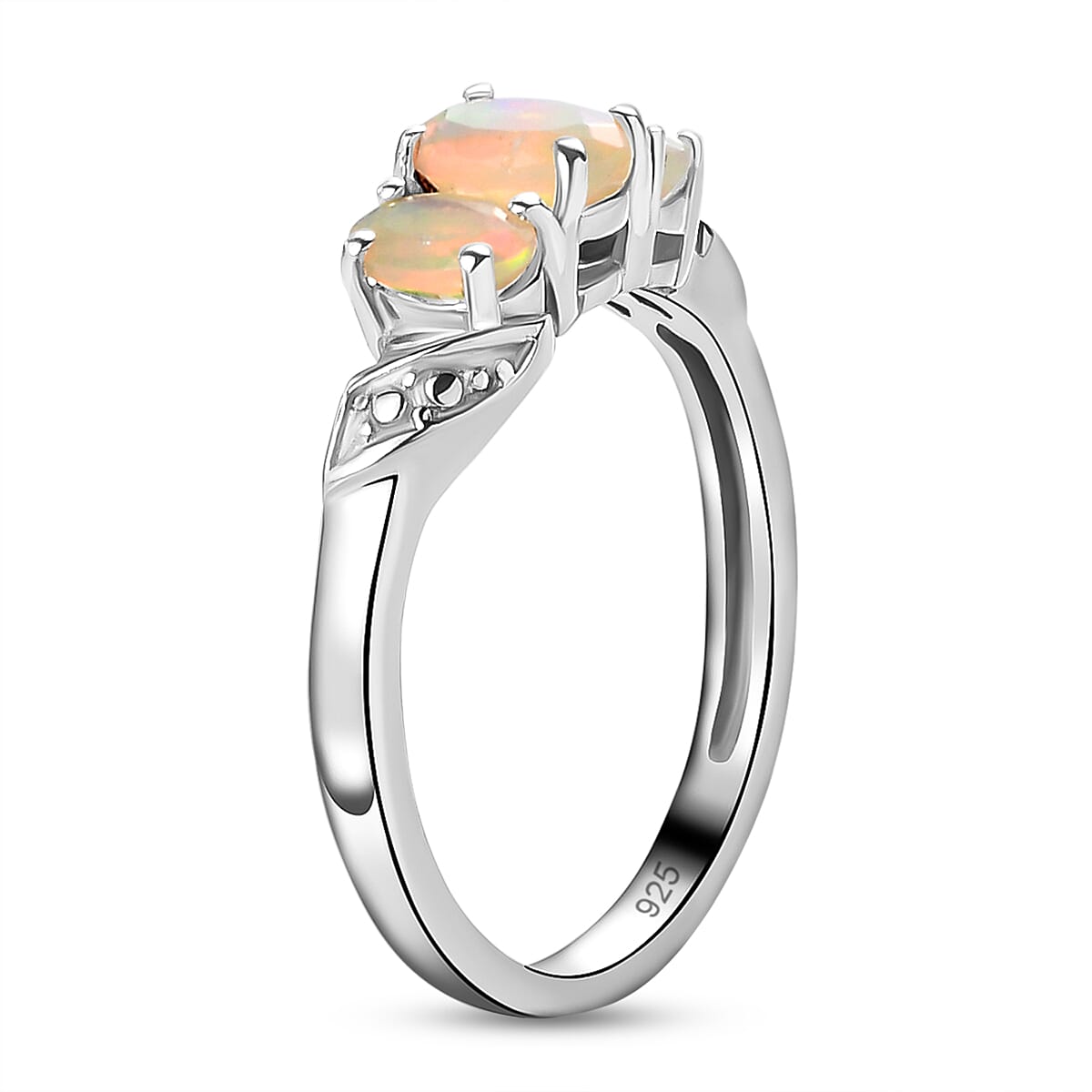 Ethiopian Welo Opal Ring in Sterling Silver