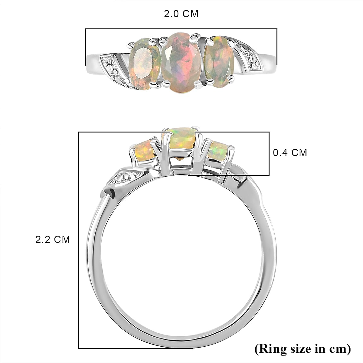 Ethiopian Welo Opal Ring in Sterling Silver