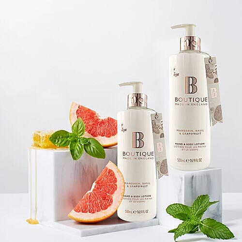 Boutique- Mandarin, Basil & Grapefruit Hand & Body Lotion - 500ml