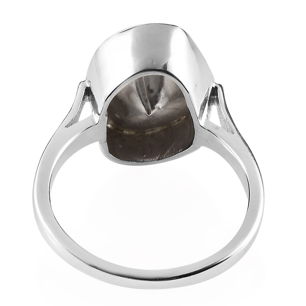 Artisan Crafted Natural Polki Diamond Ring in Platinum Overlay Sterling Silver 1.00 Ct.