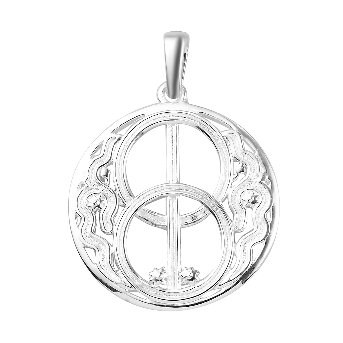 Sterling Silver Chalice Well Fancy Pendant