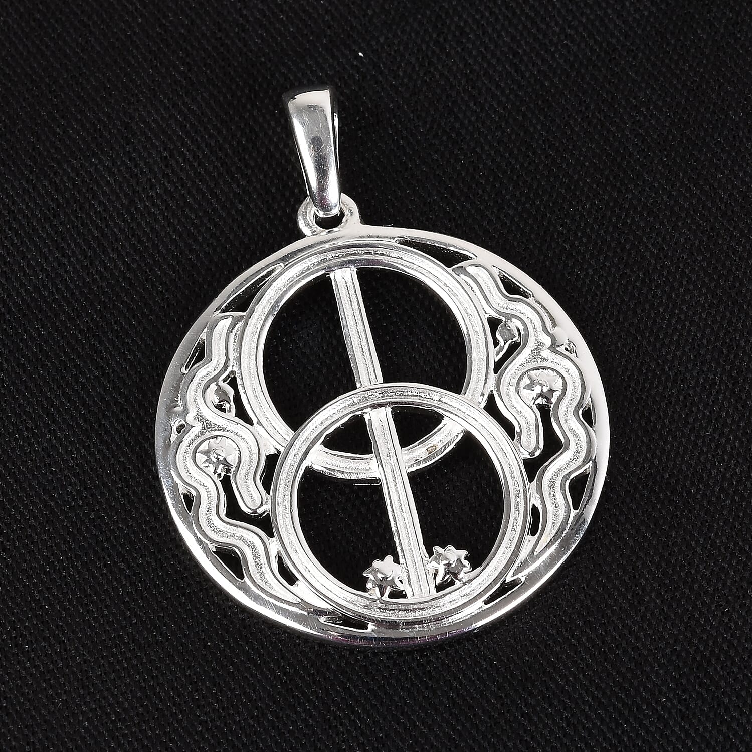 Sterling Silver Chalice Well Fancy Pendant
