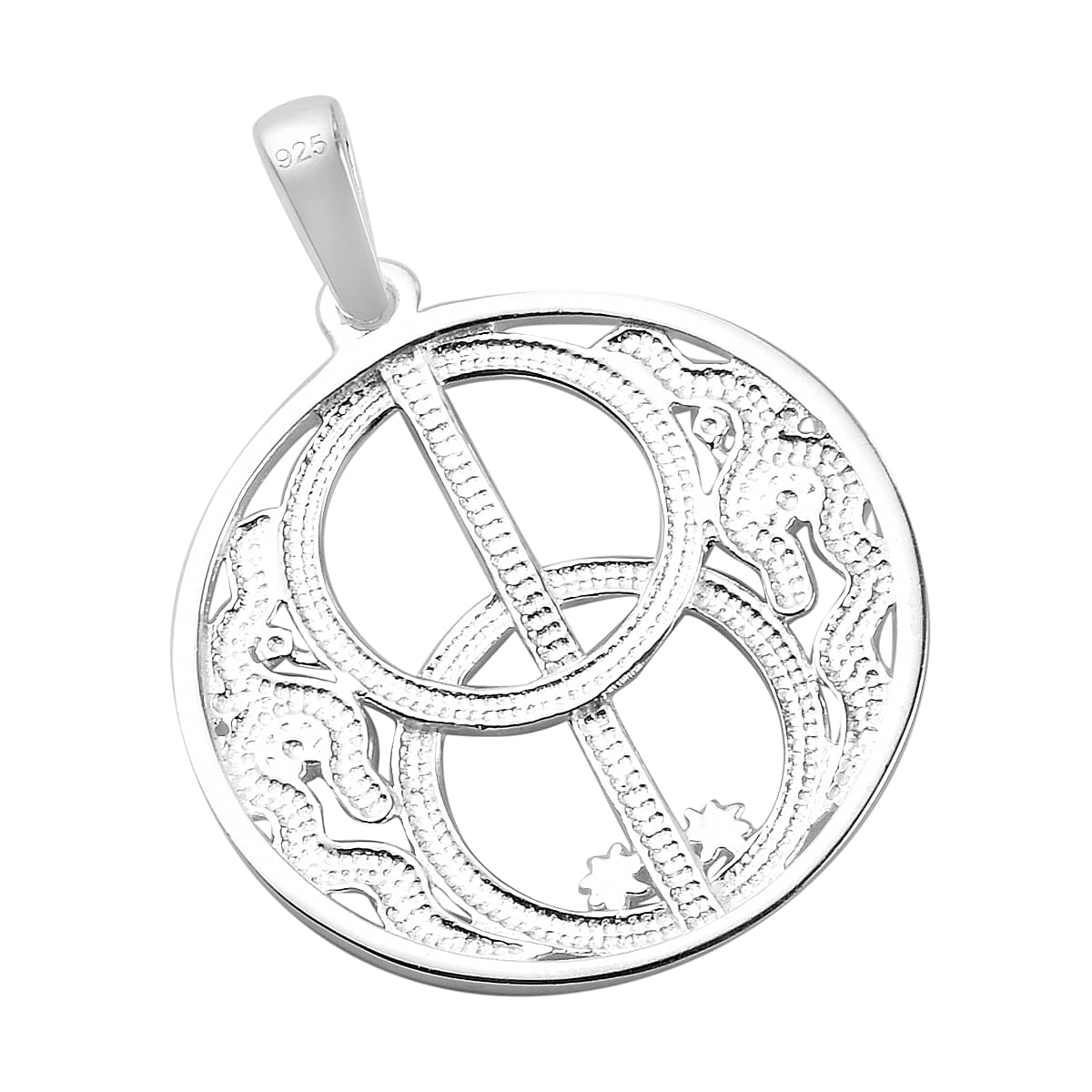 Sterling Silver Chalice Well Fancy Pendant