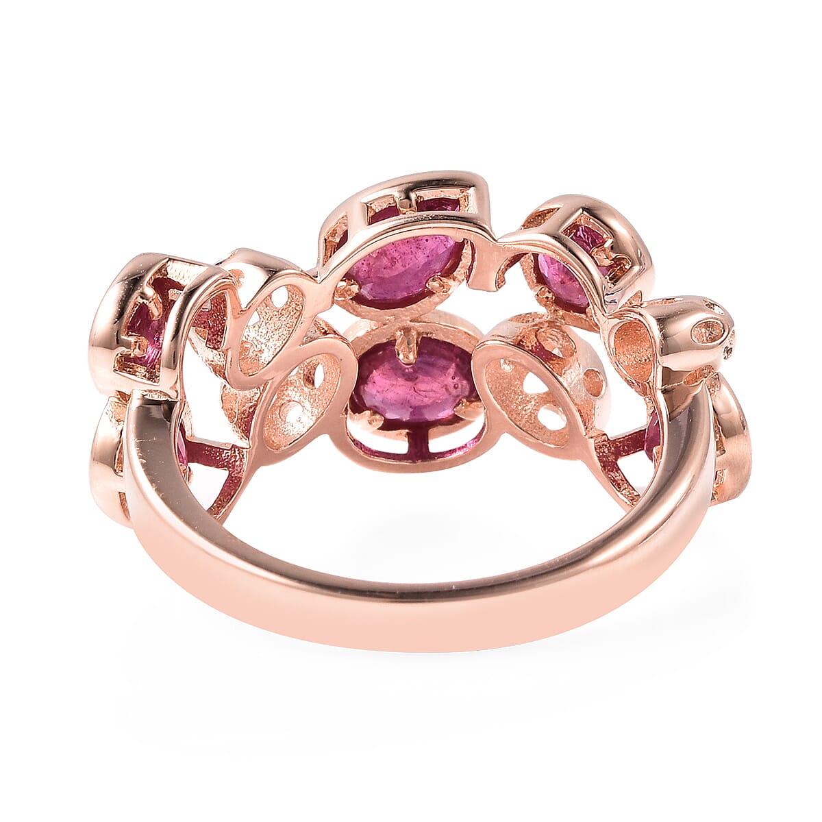 RACHEL GALLEY Misto Collection - African Ruby Ring in Rose Gold Overlay Sterling Silver 2.47 Ct.