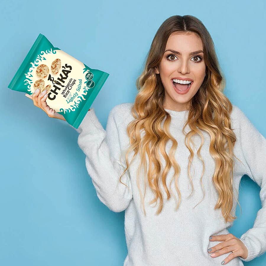 CHIKAS Lightly Salted Rice Crisps, 16 x 25g
