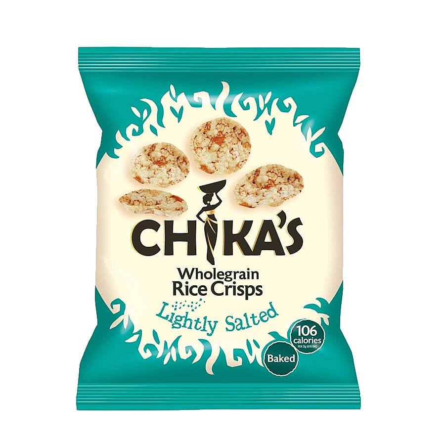 CHIKAS Lightly Salted Rice Crisps, 16 x 25g