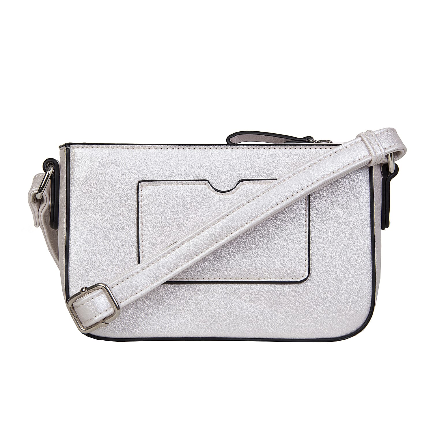 Bullagi Collection - Penny Crossbody Bag with Adjustable Shoulder Strap (18x12x5cm) - Oyster Colour