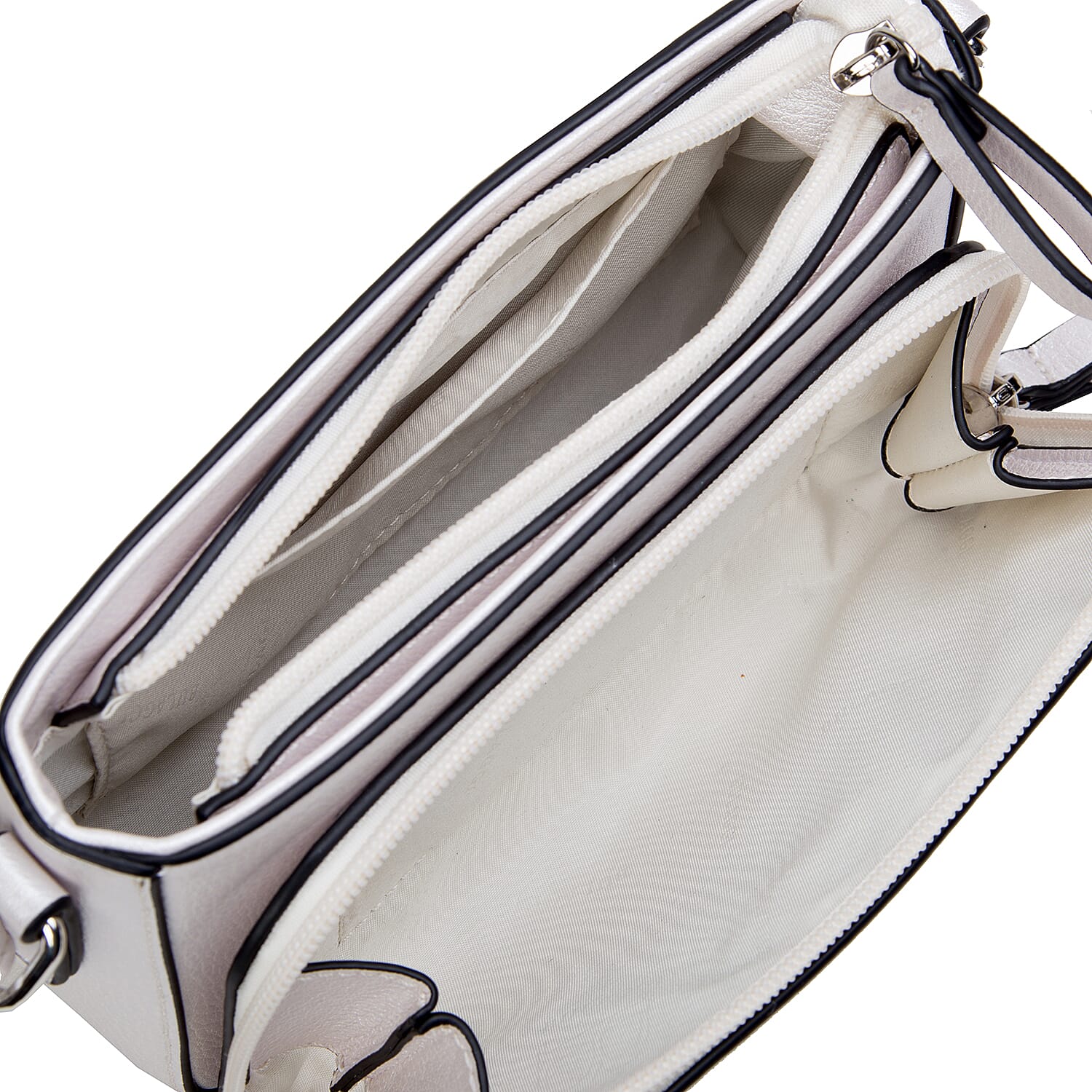 Bullagi Collection - Penny Crossbody Bag with Adjustable Shoulder Strap (18x12x5cm) - Oyster Colour