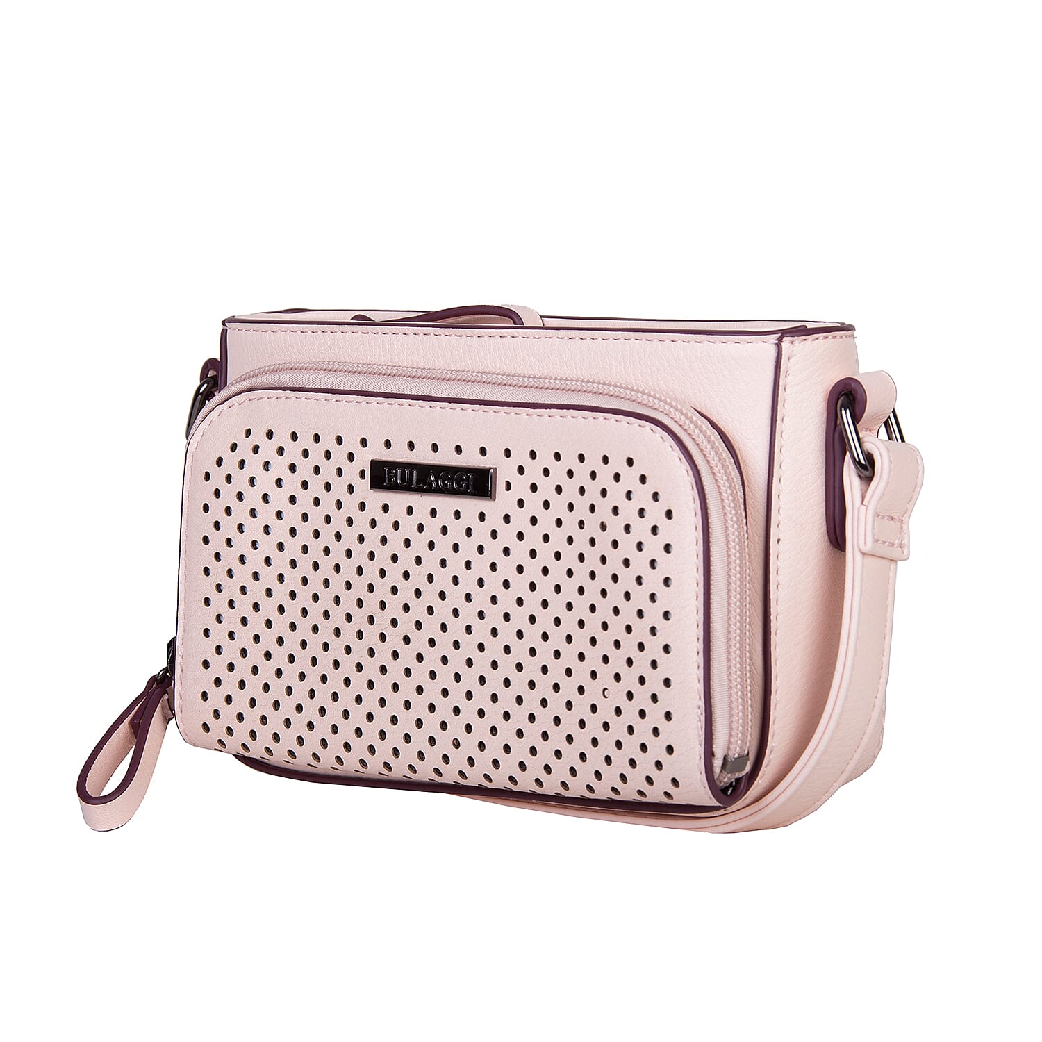 Bulaggi Collection - Penny Crossbody Bag with Adjustable Shoulder Strap (18x12x05cm) - Dusty Pink