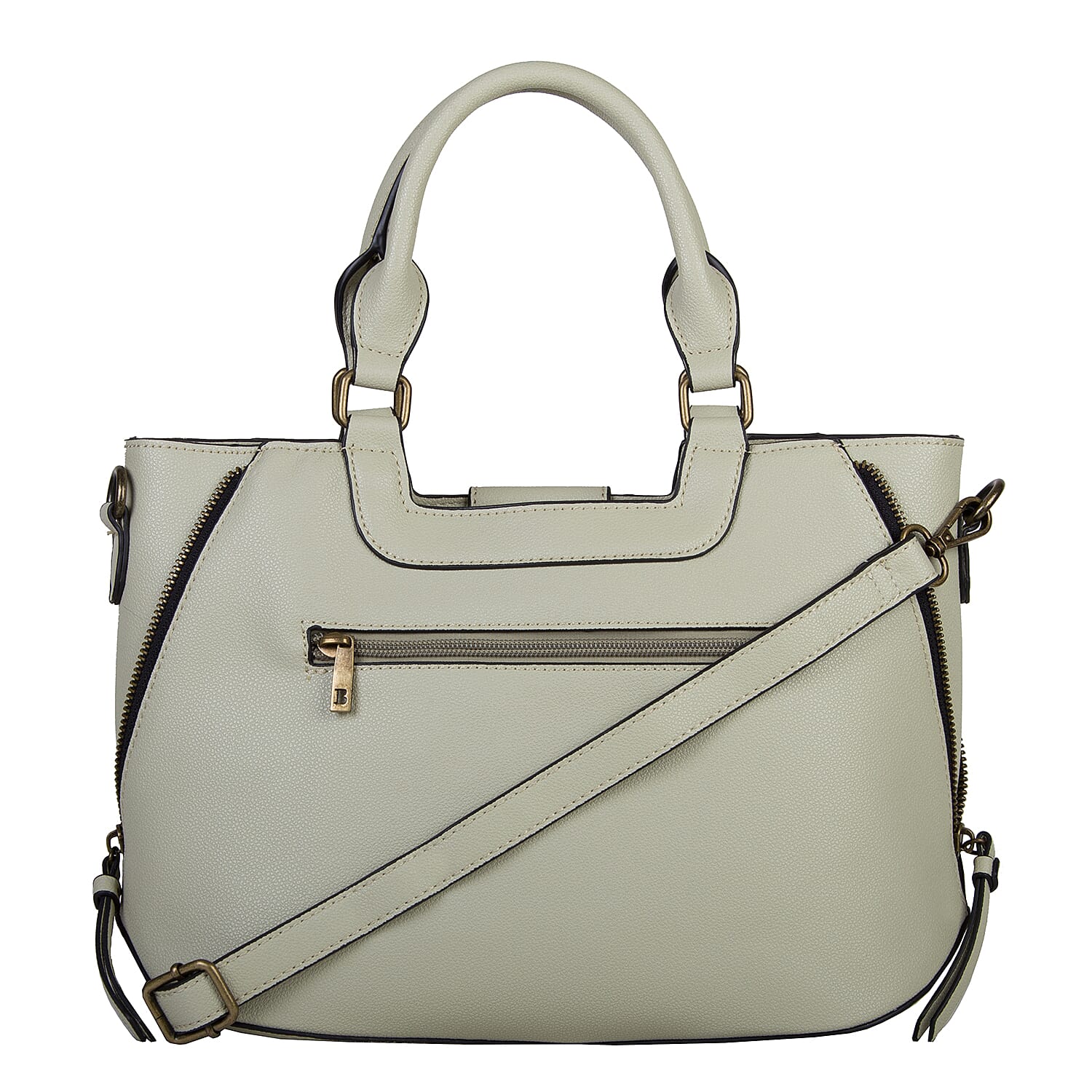 Bulaggi Collection - GOLDIE Handbag with Shoulder Strap and Zipper Closure (30x12x23cm) - Pastel Green