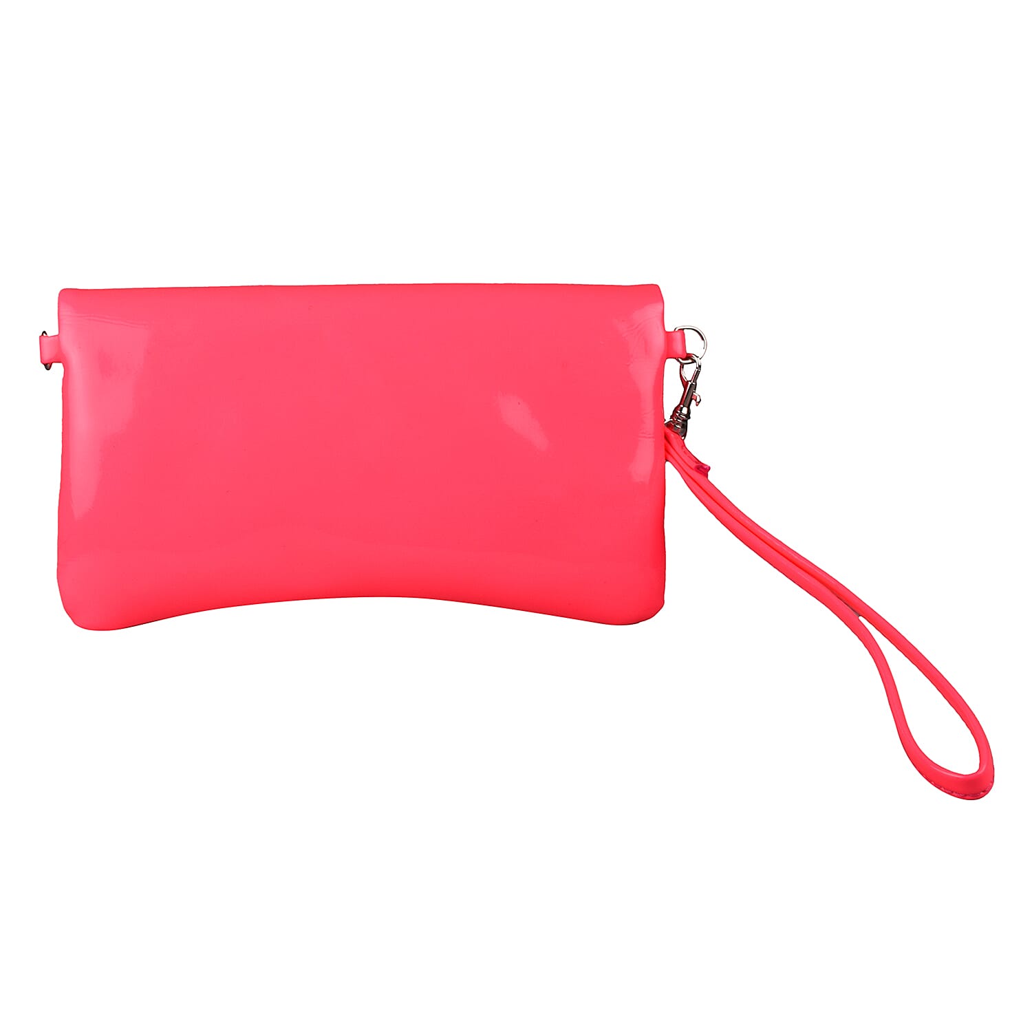 FIORUCCI Wristlet Pouch with Removable Shoulder Strap (Size 22x12 Cm) - Pink