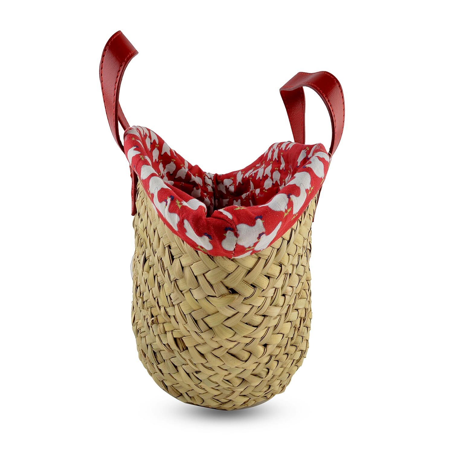 FIORUCCI Large Shopper Tote Bag with Logo (Size 18x11x17 Cm) - Red and Cream