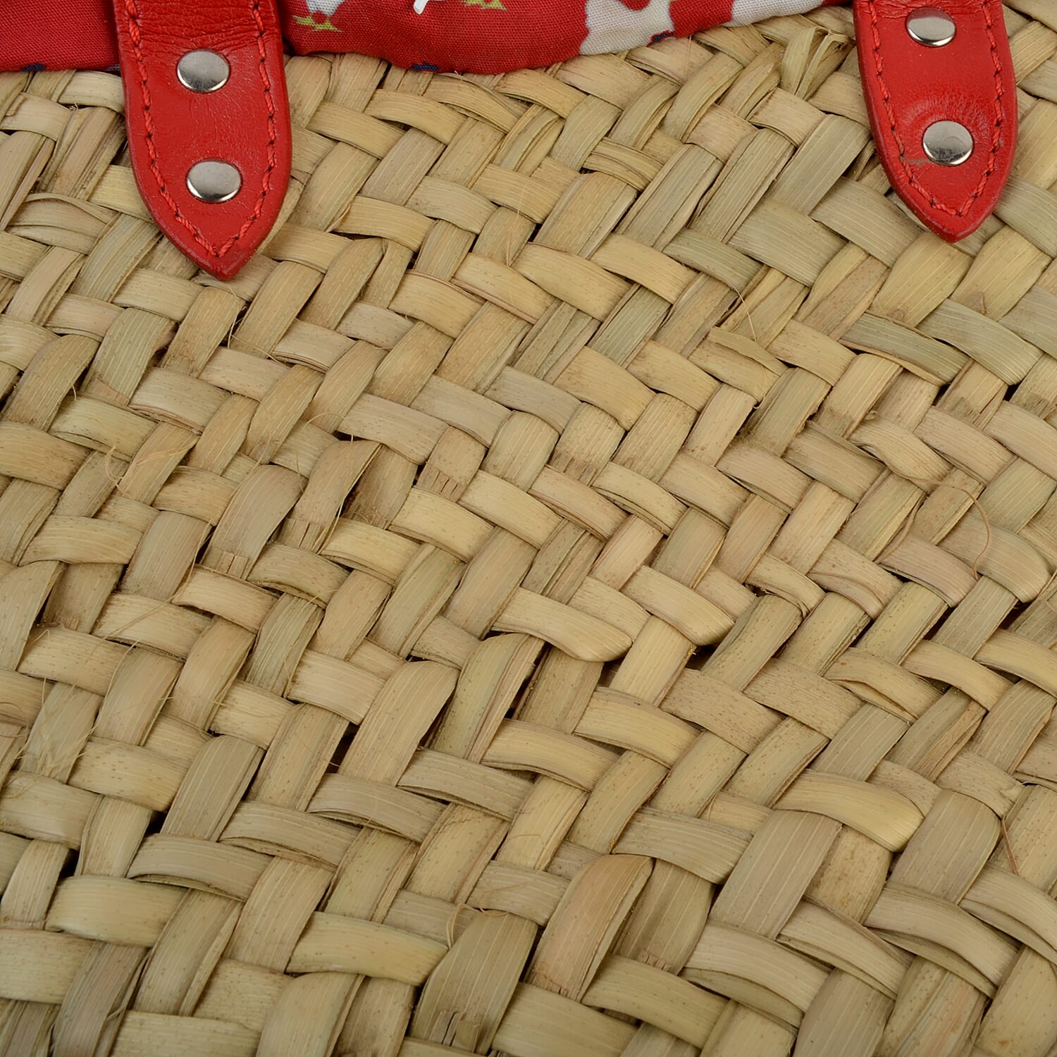 FIORUCCI Large Shopper Tote Bag with Logo (Size 18x11x17 Cm) - Red and Cream