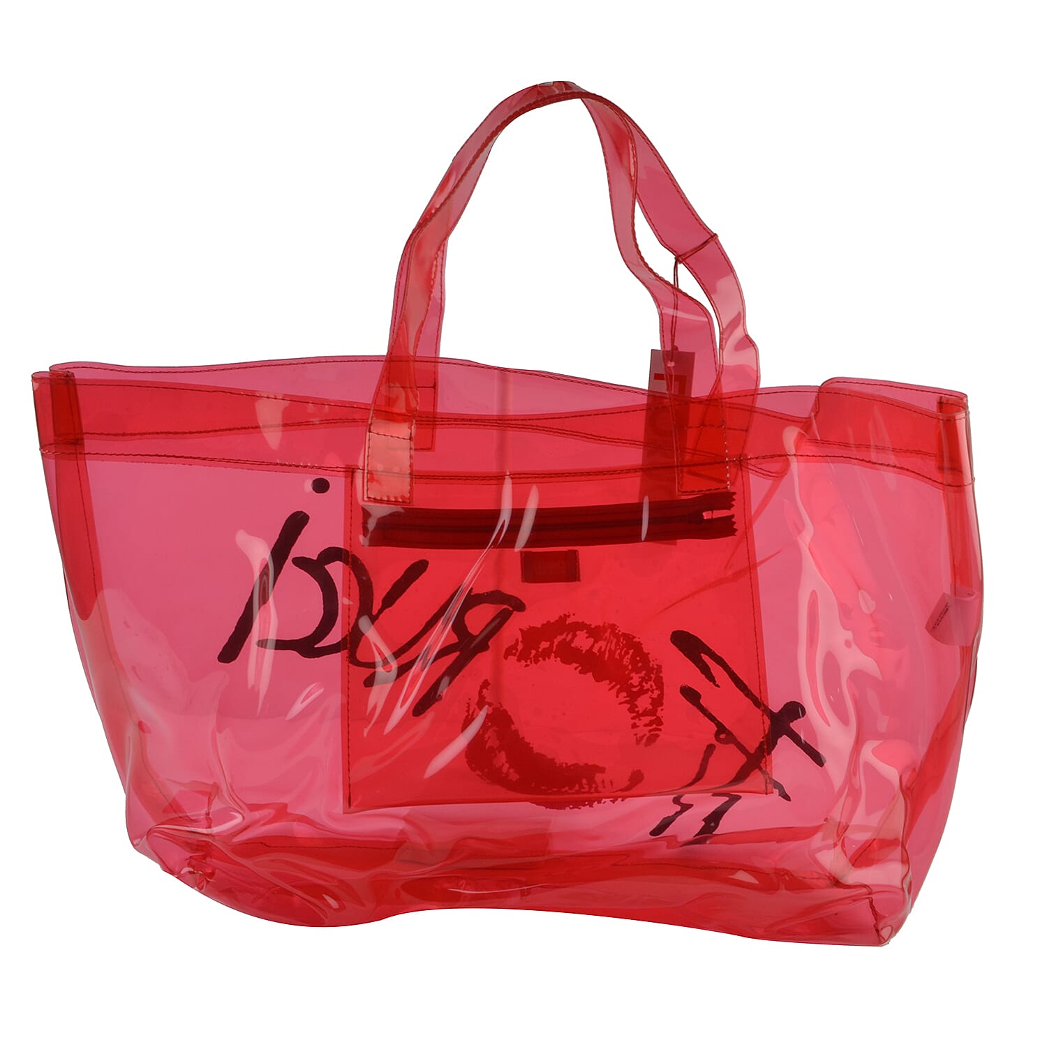 FIORUCCI Shopper Tote Bag with Logo (Size 44x21x33 Cm) - Pink and Red