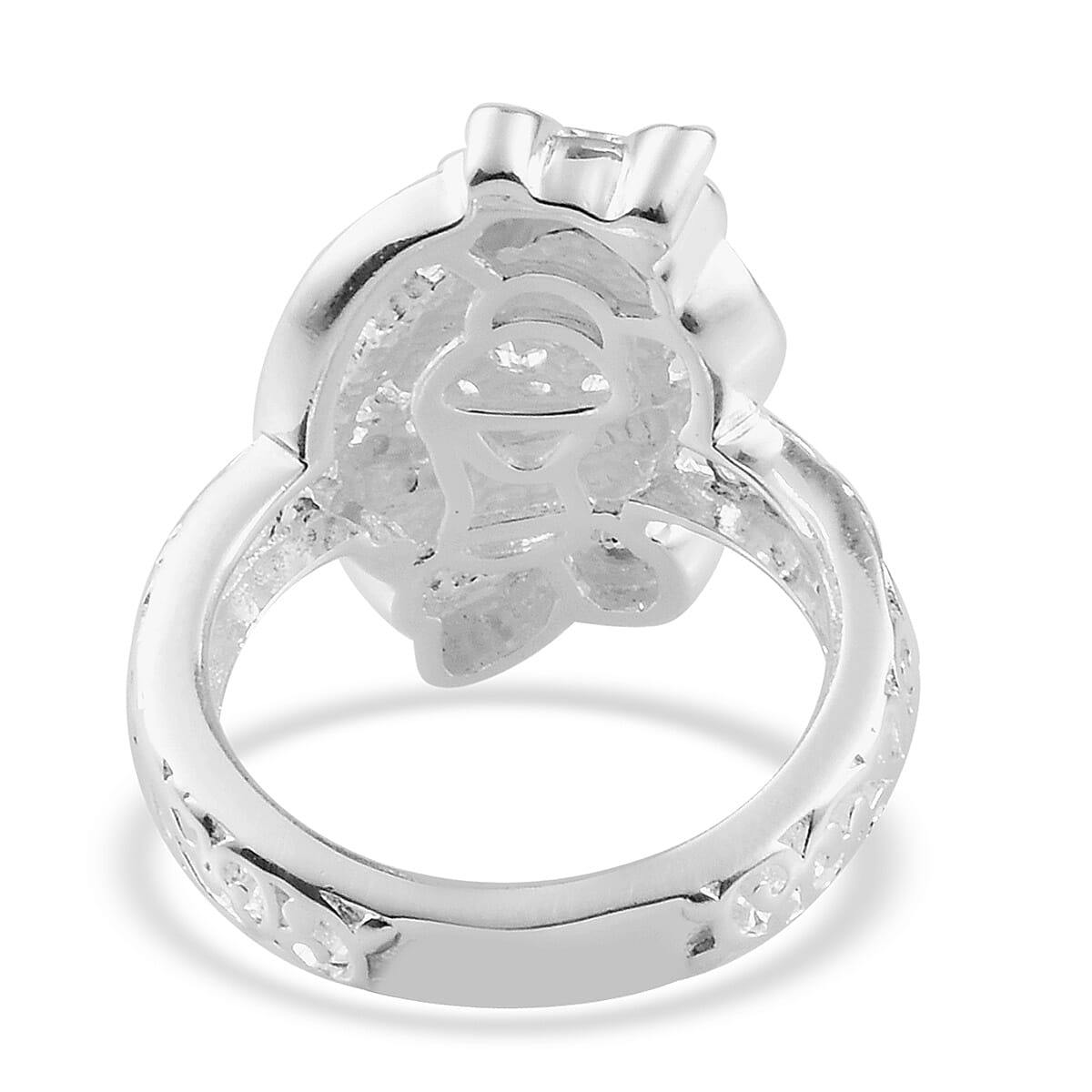 Sterling Silver Owl Ring, Silver wt 4.80 Gms