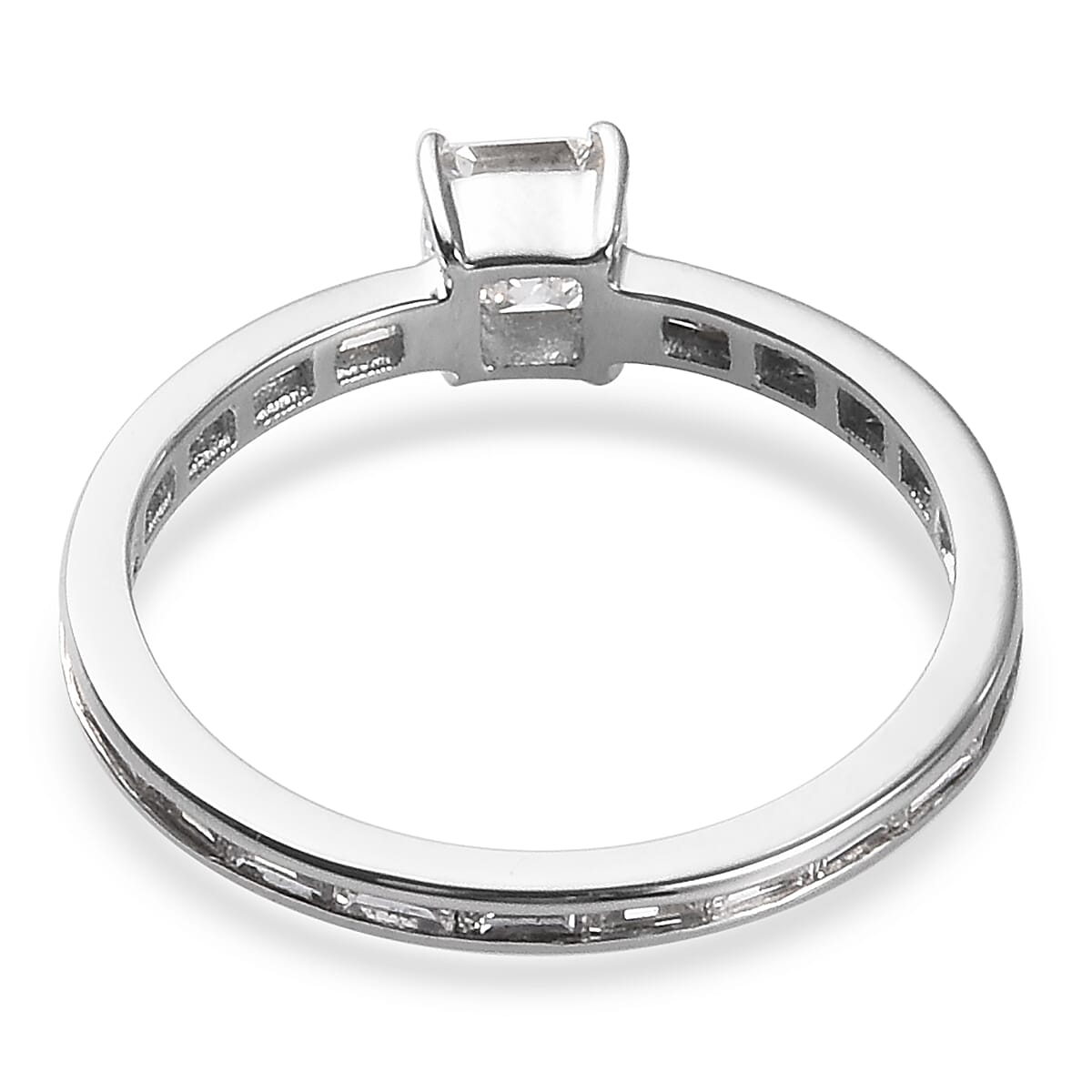 RHAPSODY 950 Platinum Asscher Cut IGI Certified Diamond (VS/E-F) Ring 1.00 Ct.