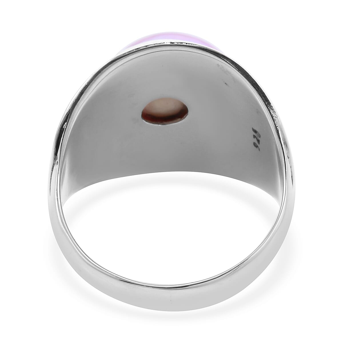 Royal Bali Collection - Pink Mabe Pearl Ring in Sterling Silver, Silver wt 5.75 Gms