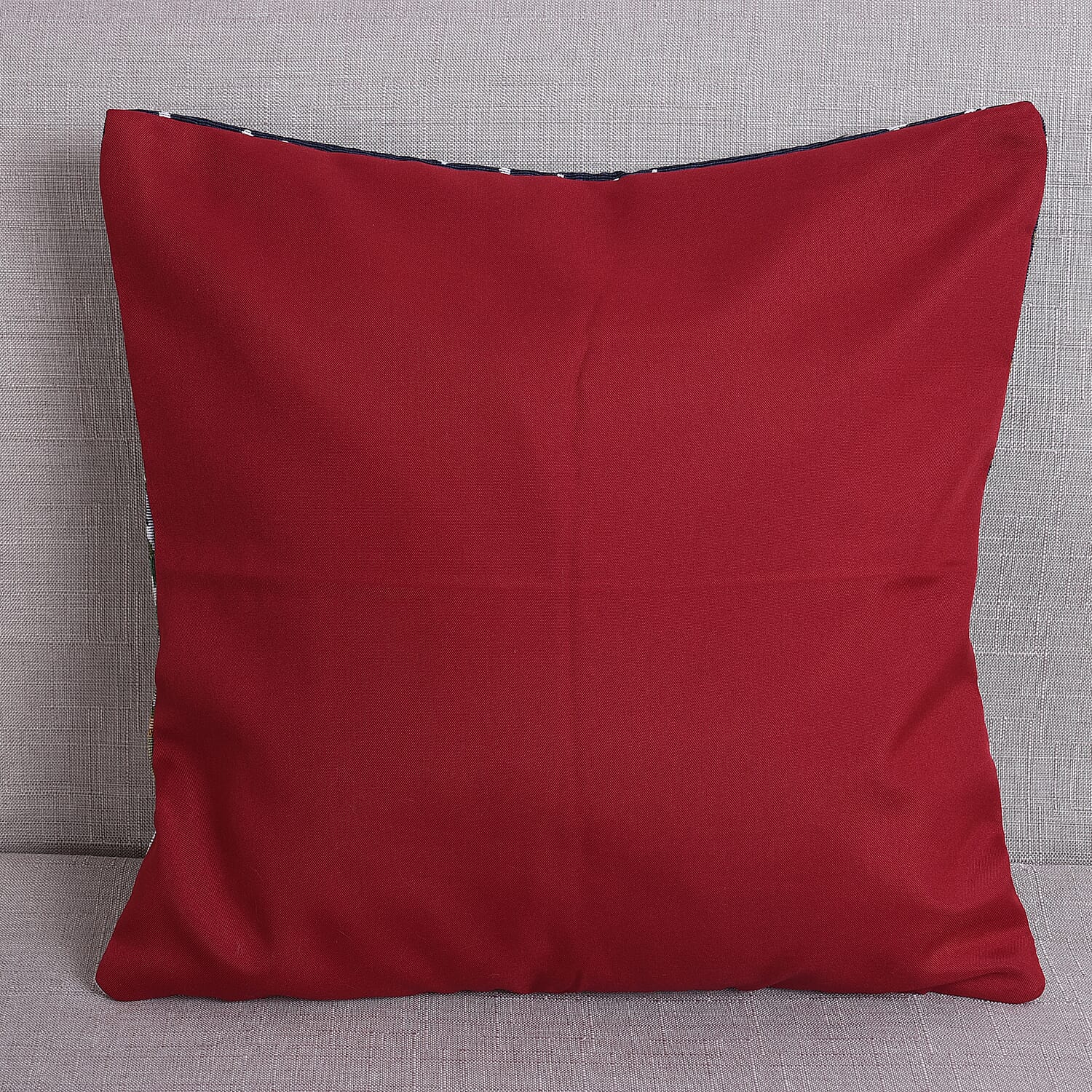 Christams Decoration- 2 Piece Set Cushion Cover (Size 45x45cm) - Three Snowman and Santa