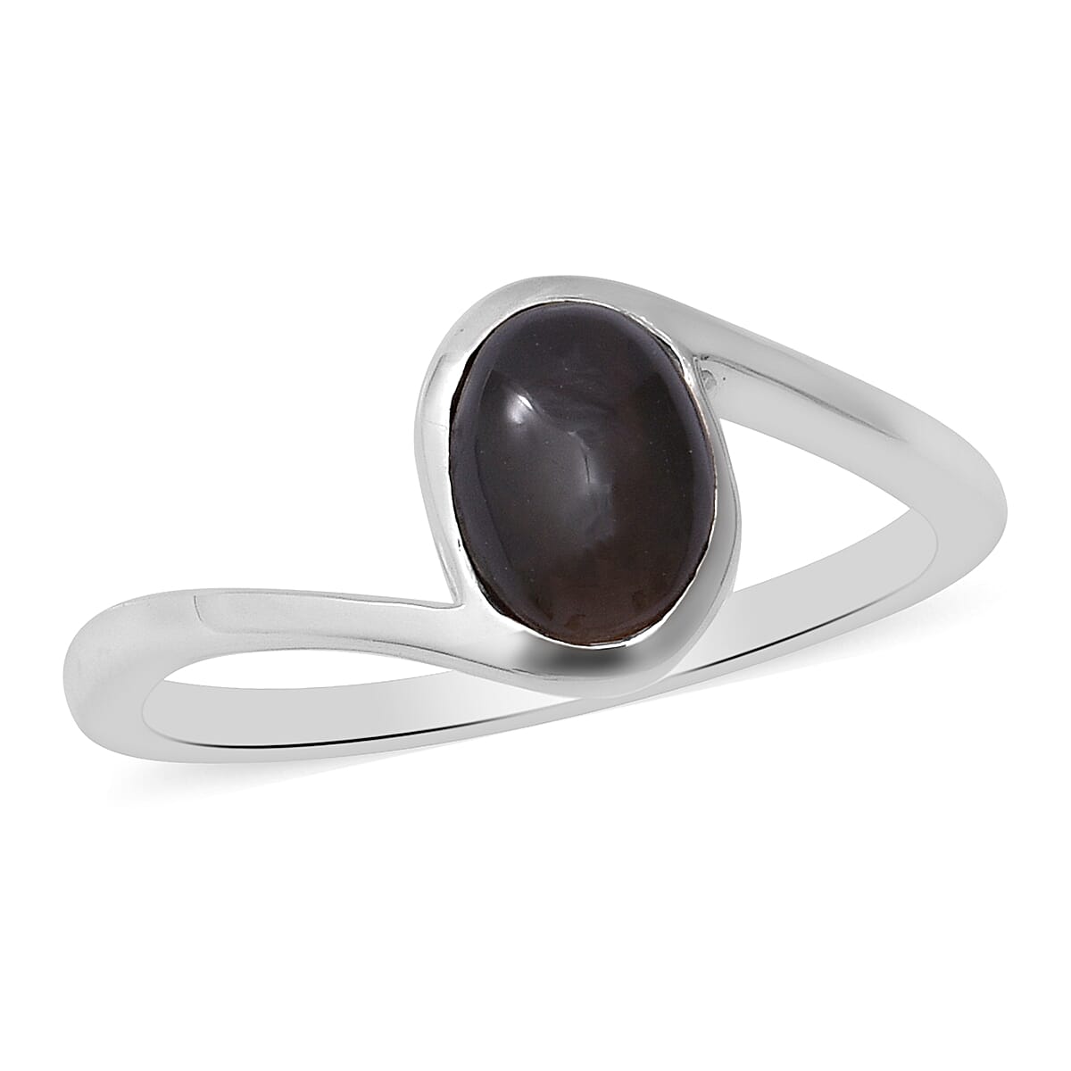 Sillimanite Cats Eye Ring in Sterling Silver 1.50 Ct.