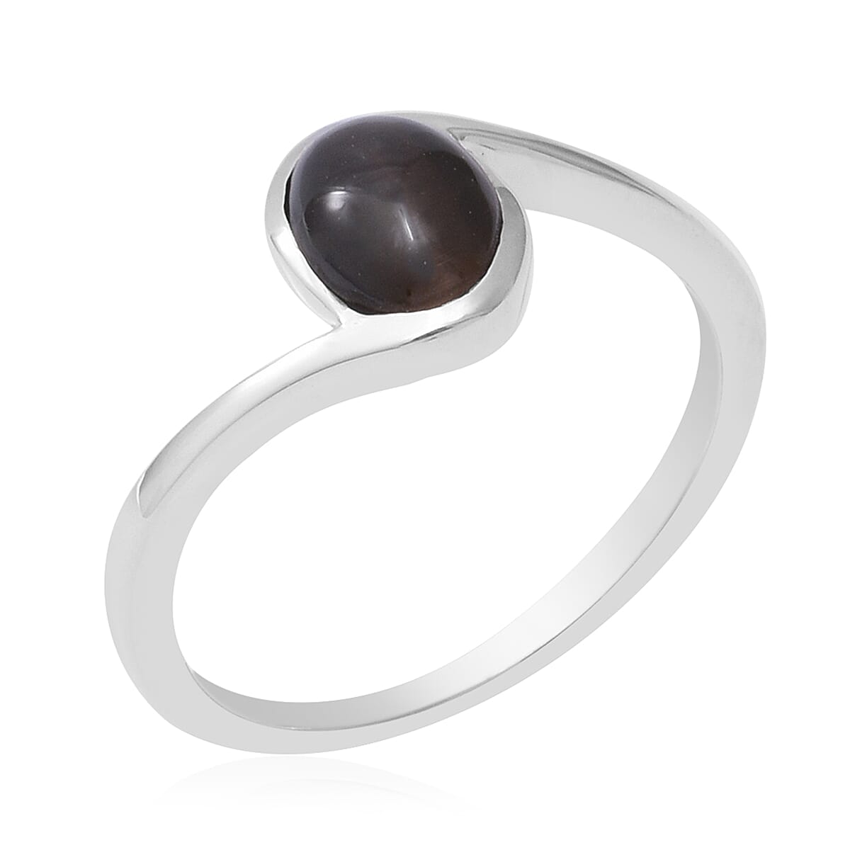 Sillimanite Cats Eye Ring in Sterling Silver 1.50 Ct.