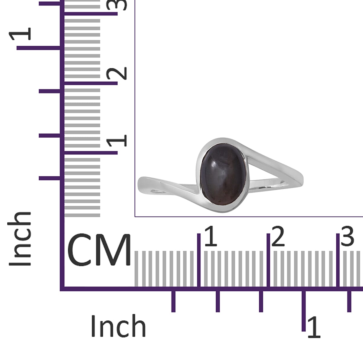 Sillimanite Cats Eye Ring in Sterling Silver 1.50 Ct.