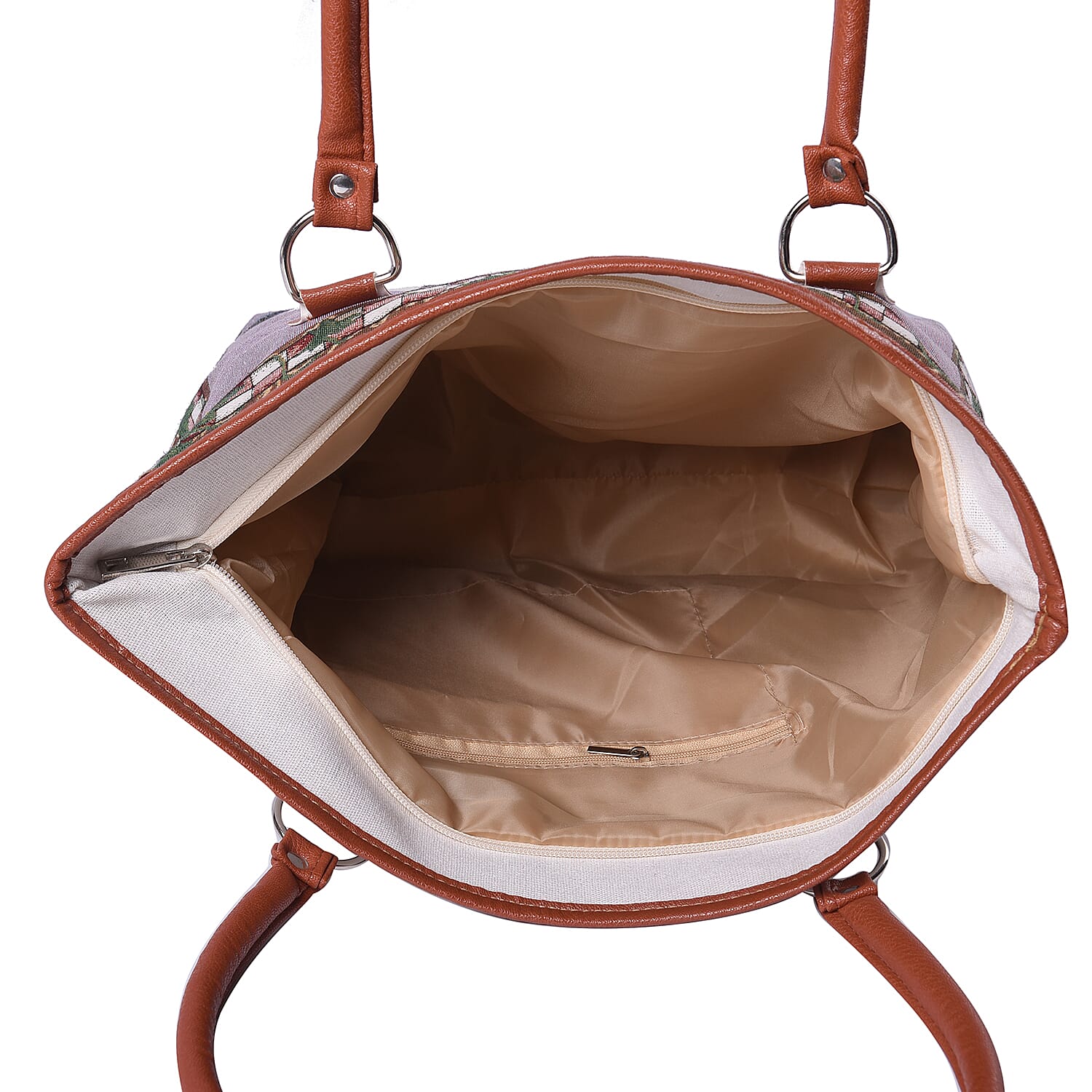 Adorable Dog with Ball Pattern Jute Tote Bag (Size 42/32x10.5x35cm) - Multi Colour