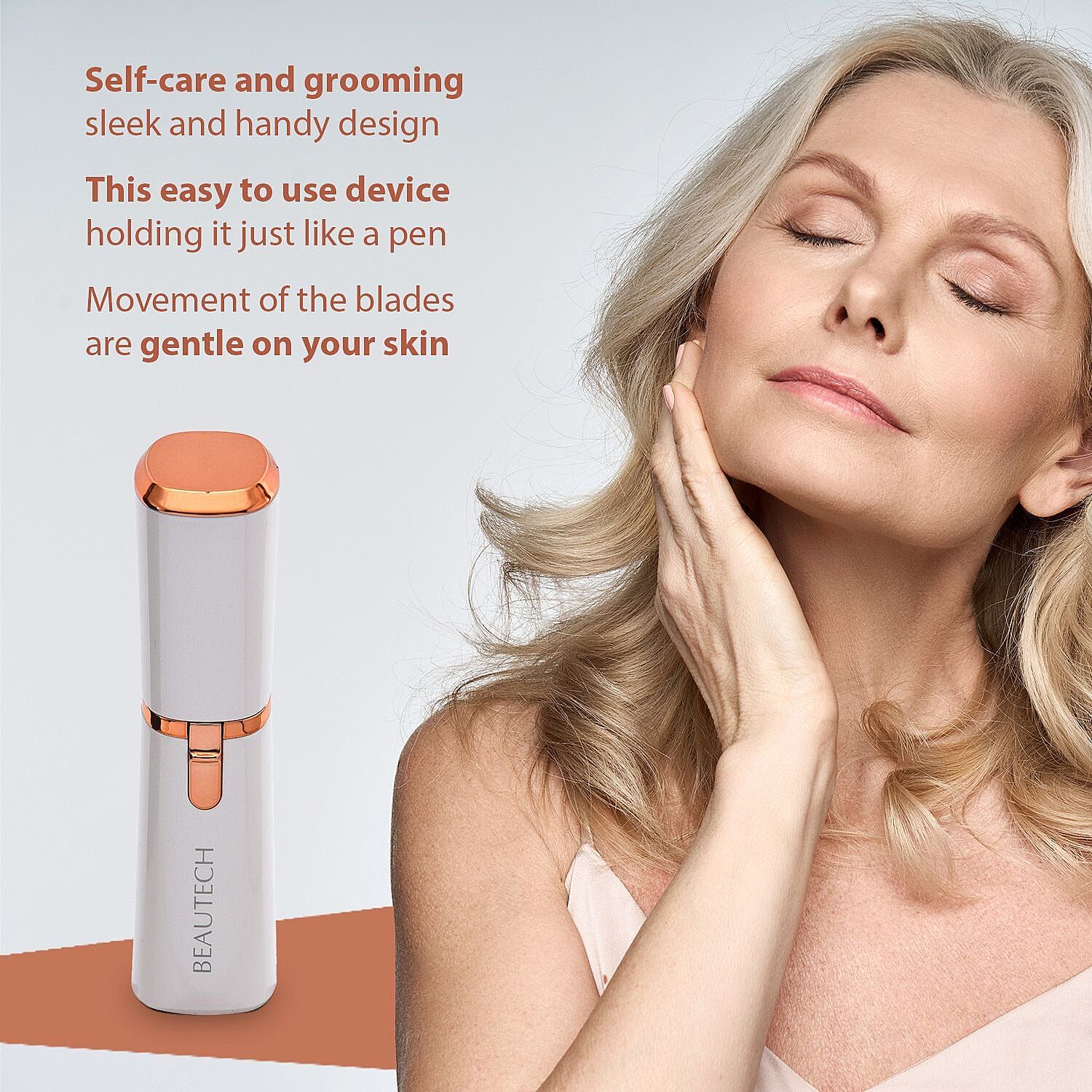 BEAUTECH- Hair Removal Device (1xAA Battery Not Included) - White