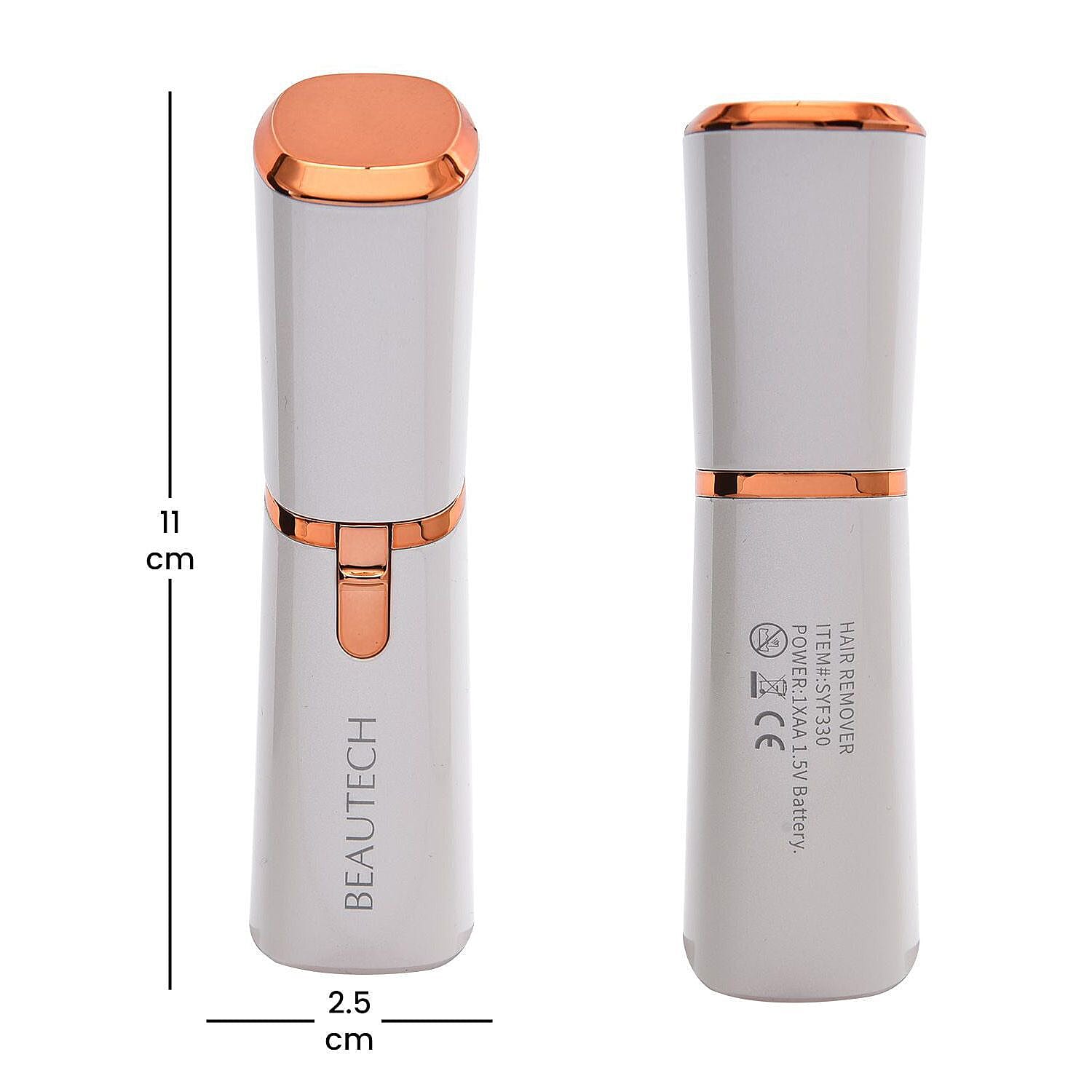 BEAUTECH- Hair Removal Device (1xAA Battery Not Included) - White