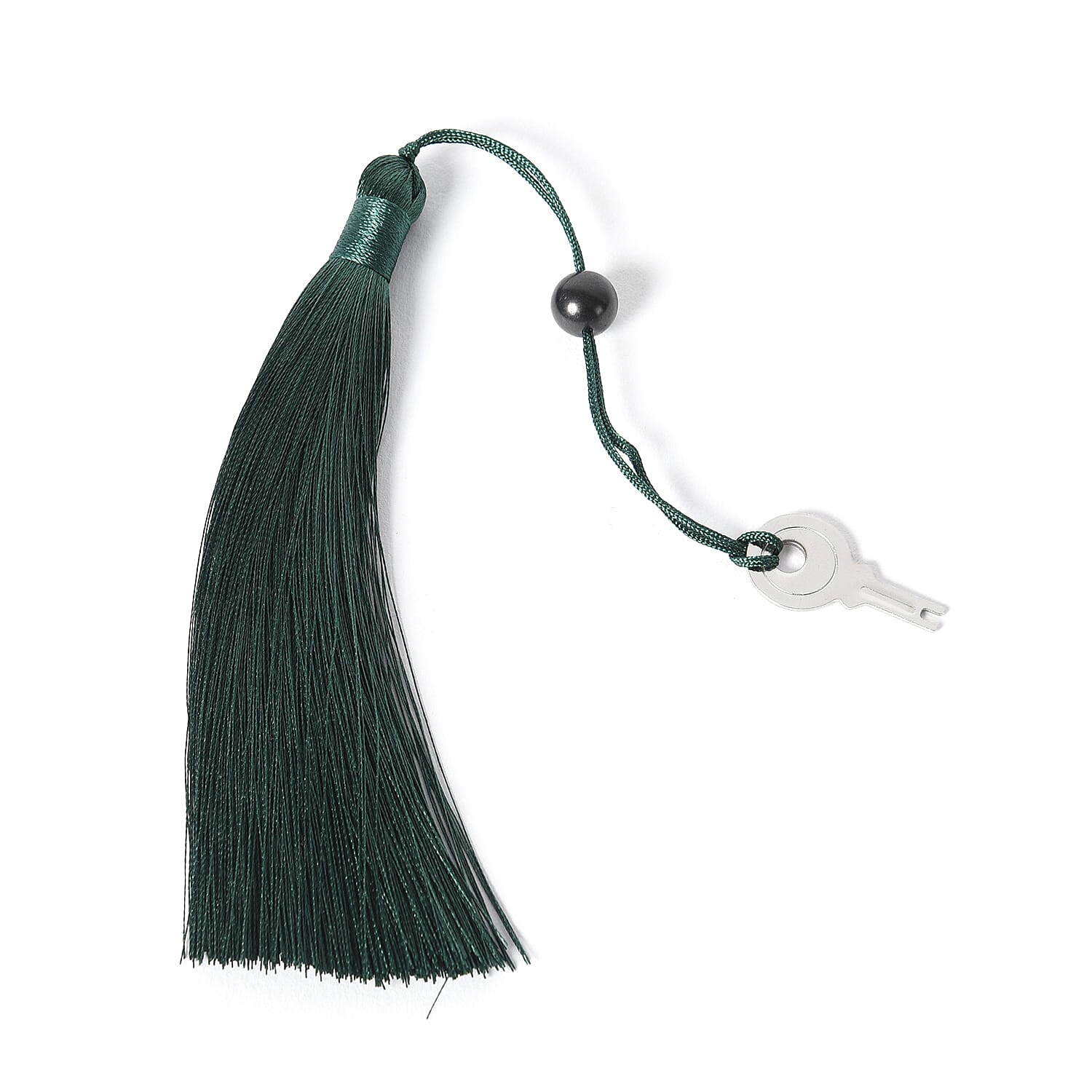 Teal Velvet Jewellery Box with Tassel Key Lock, Removeable Tray and Inside Mirror (16.5x16.15x10cm)