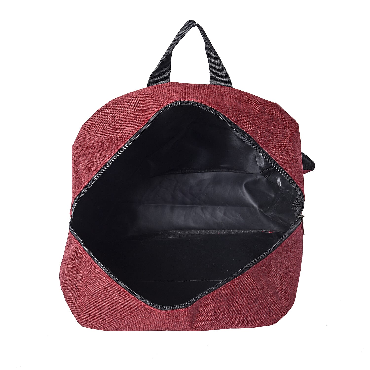 Red Backpack with Zipper Closure (Size 30x11x40cm)