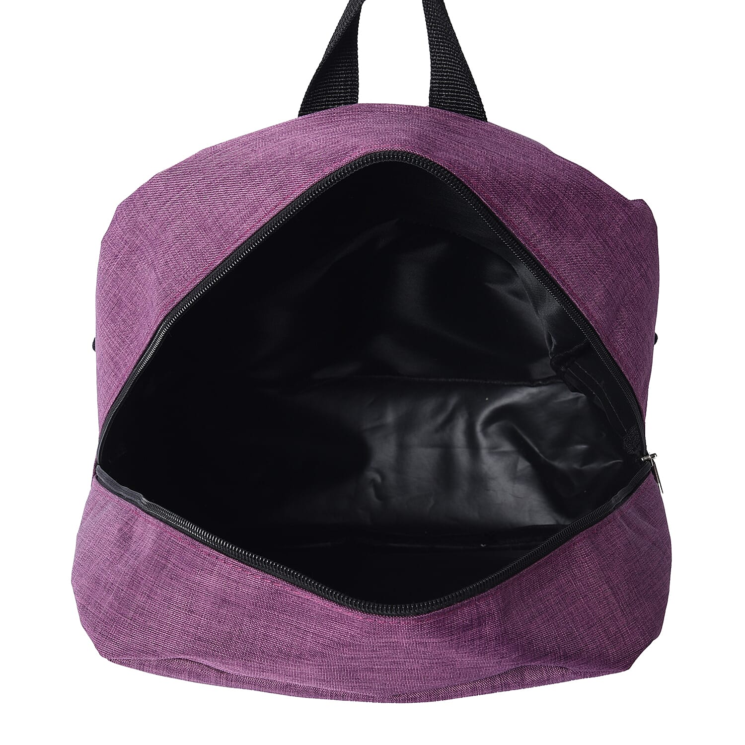 Purple Backpack with Zipper Closure (Size 30x11x40cm)