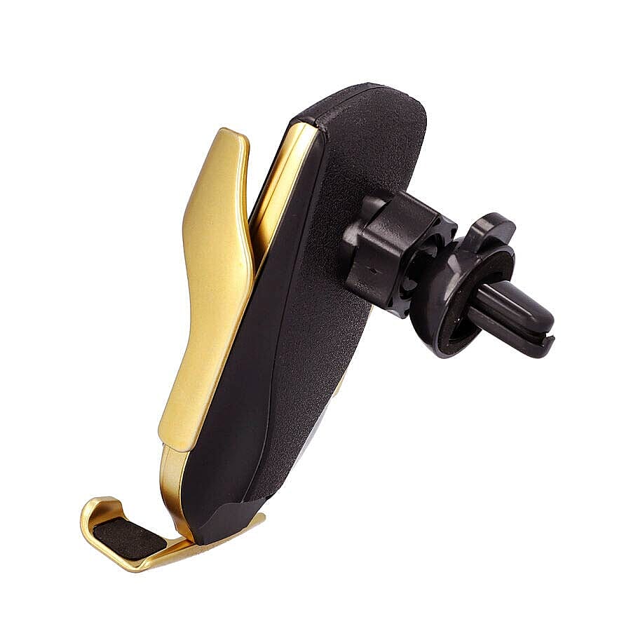 Mobile Phone Holder/Wireless Charger Compatible With All Wireless Charging Mobile Devices - Gold