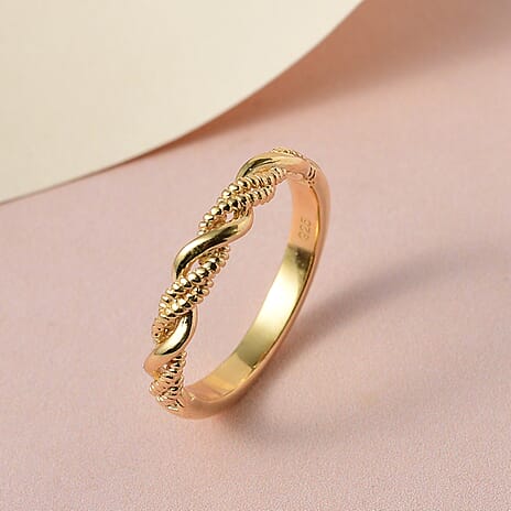 18K Vermeil Gold Plated Sterling Silver Ring