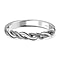 Twist Band Ring in Sterling Silver