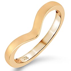 Sterling Silver Wishbone V Shape Silver Ring