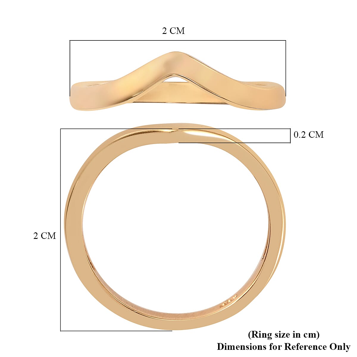 Sterling Silver Wishbone V Shape Silver Ring