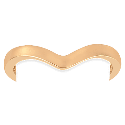 Sterling Silver Wishbone V Shape Silver Ring