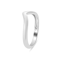 Sterling Silver Wishbone V Shape Silver Ring