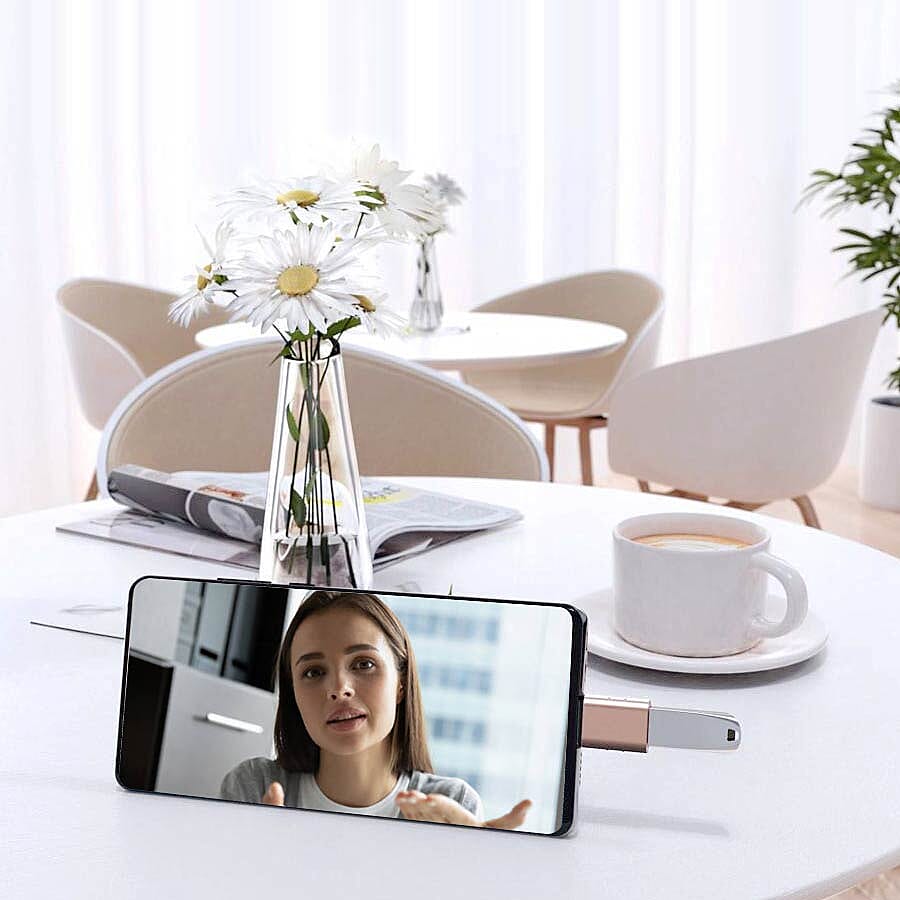 Set of 2 Type-C USB Adapter in Gold Colour