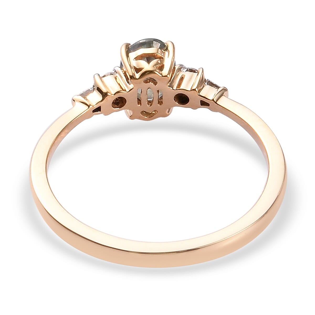 ILIANA 18K Yellow Gold Narsipatnam Alexandrite and Diamond Ring 0.90 Ct.
