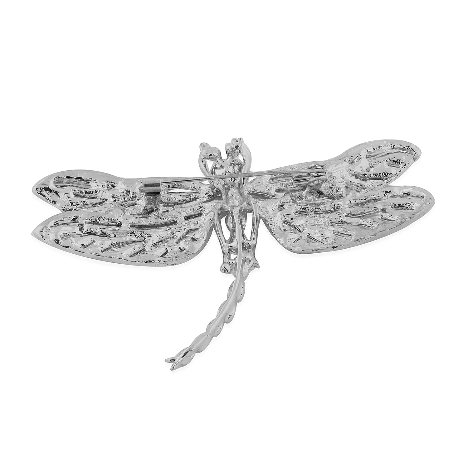 Simulated Blue Sapphire and Multi Colour Austrian Crystal Dragonfly Brooch