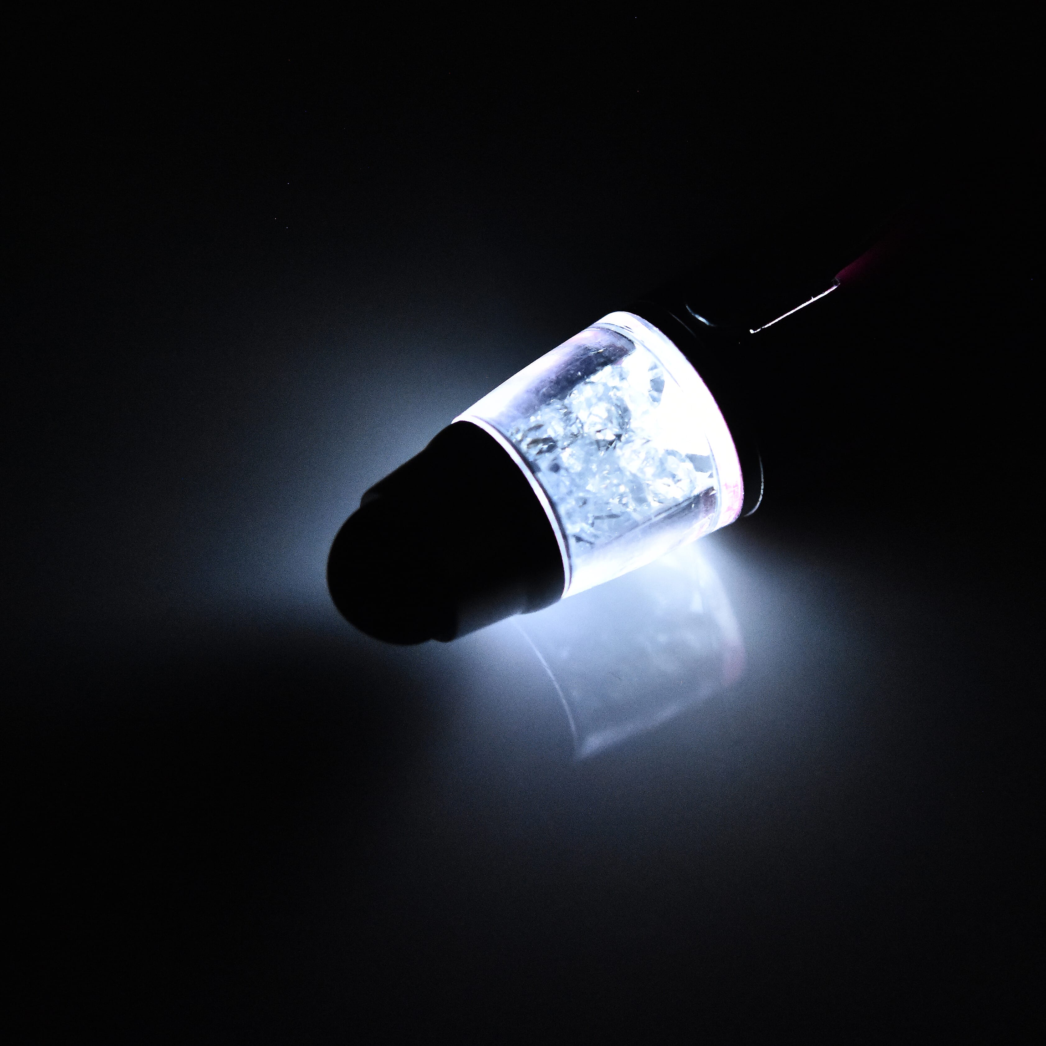 4 Piece Set - STRADA Japanese Movement Water Resistant Watch with Chain Strap, RFID Blocking Card Holder, Watch Link Removal Pin and Multi Function Black Ink Pen in Silver Tone - Blue