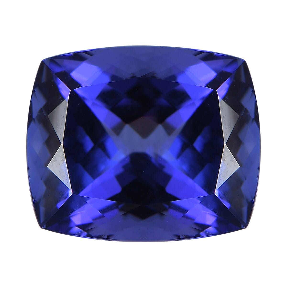 AAAA Tanzanite Cushion Free Faceted (11.95x10.11x7.55) 7.65 Cts