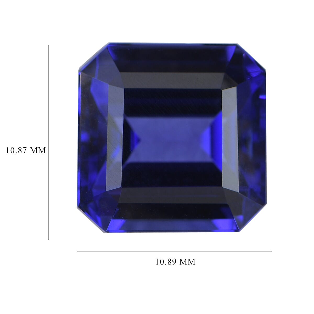 AAAA Tanzanite Octagon Free Faceted (10.89x10.87x7.90) 9.24 Cts