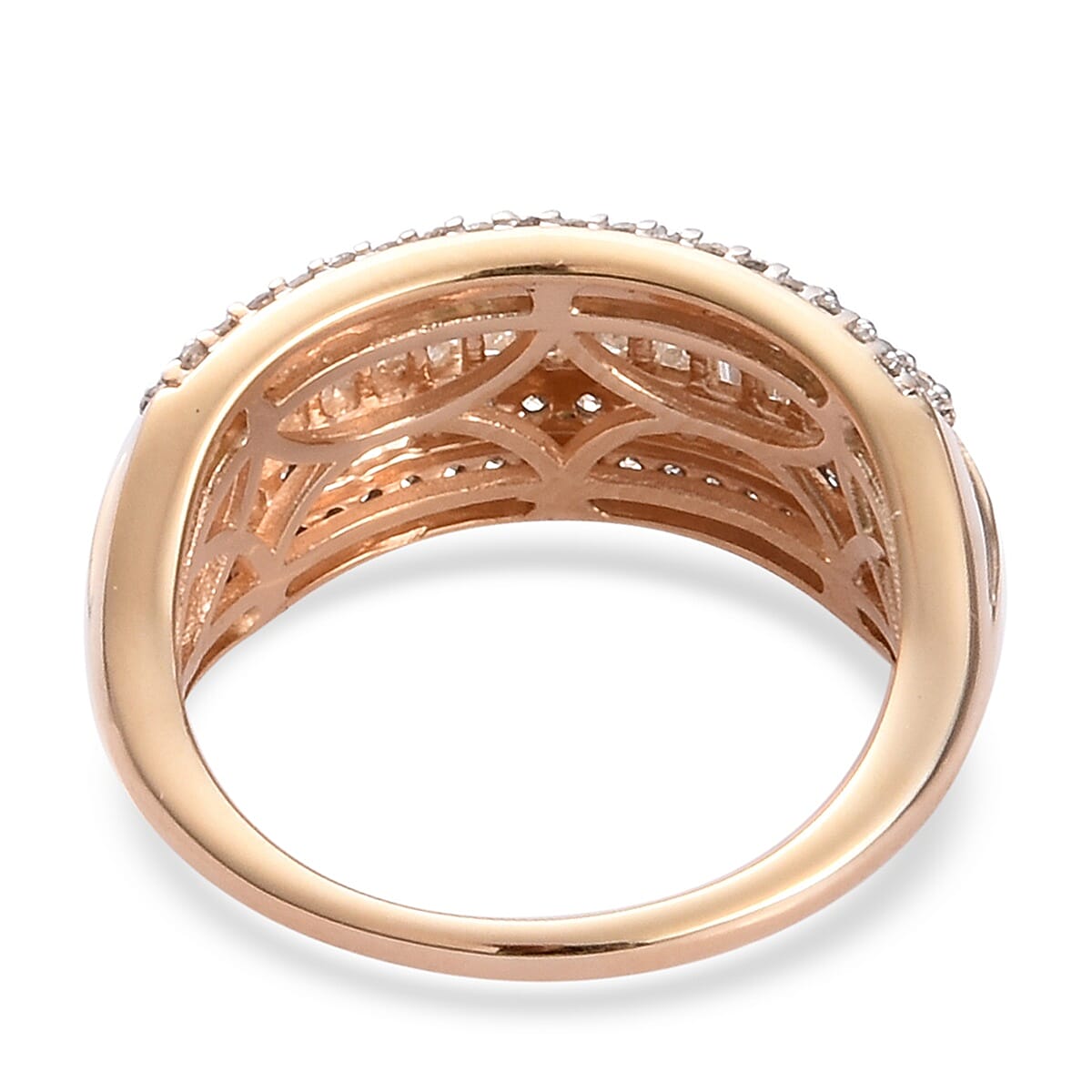 9K Yellow Gold SGL Certified Natural Diamond (I3/G-H) Ring 1.00 Ct.