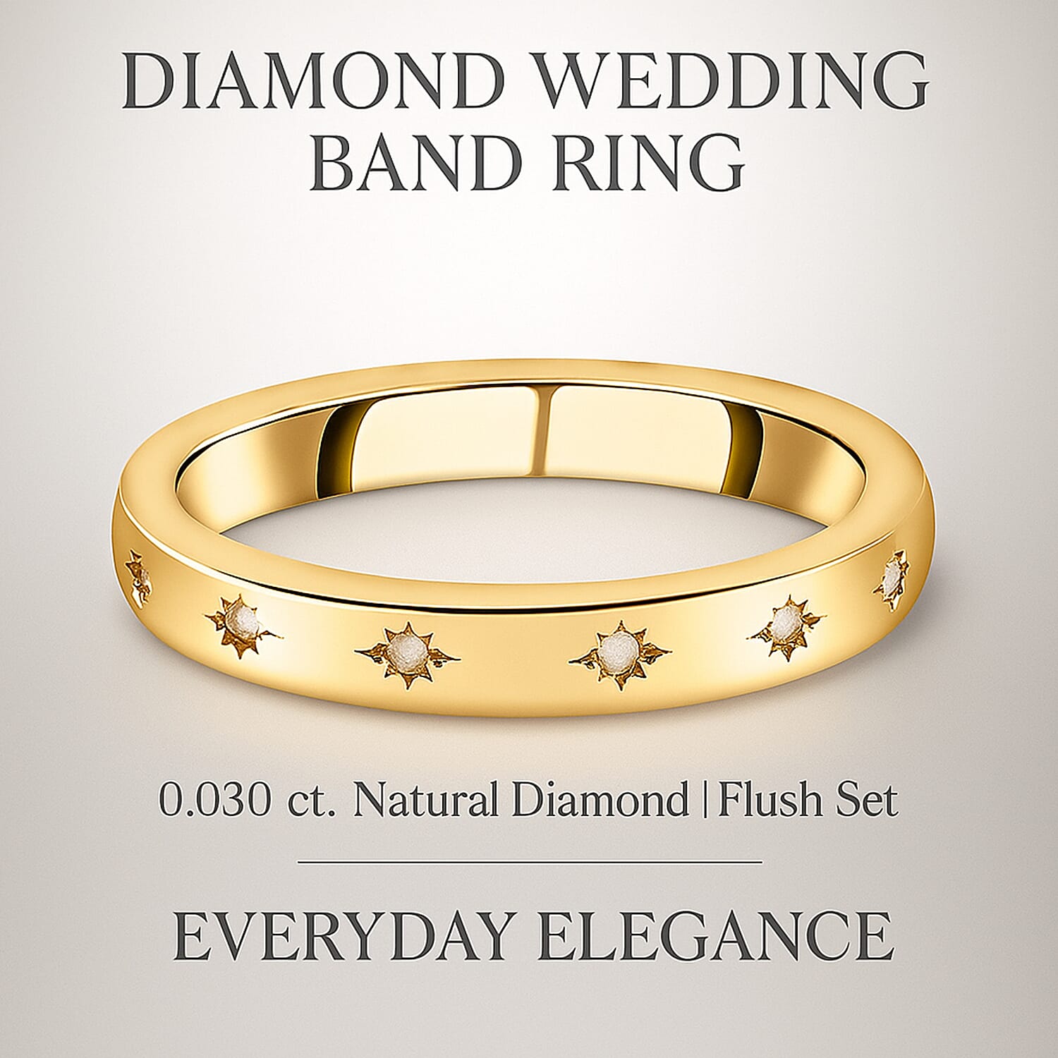 Diamond Ring in Sterling Silver 0.030 Ct.