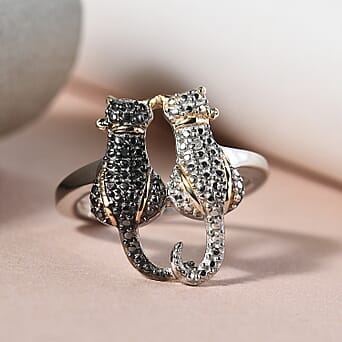 https://tjcuk.sirv.com/Products/36/7/3674232/Black-and-White-Diamond-Twin-Cat-Ring-in-Sterling-Silver_3674232_1.jpg?w=342&h=342
