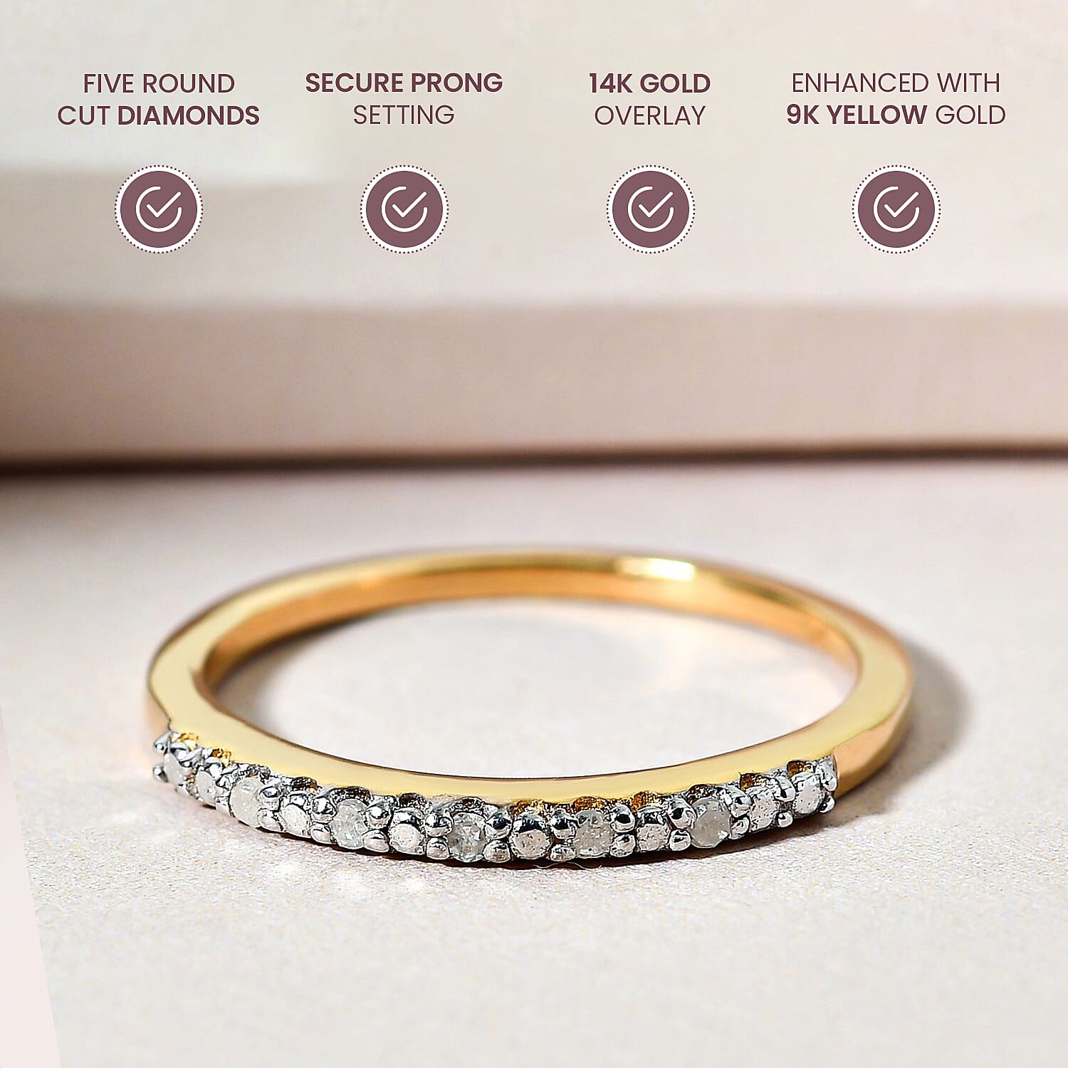 Diamond Half Eternity Ring in Sterling Silver